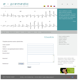 e -premedic interneto svetainės kūrimas